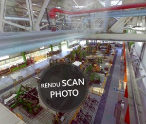 Rendu Photo du relevé scanner laser 3D