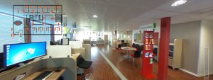Capture écran Visite Virtuelle 360° Géolocalisé sur plan 2D Agence Pôle Emploi