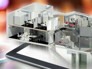 Maquette Numérique 3D Agence Bancaire