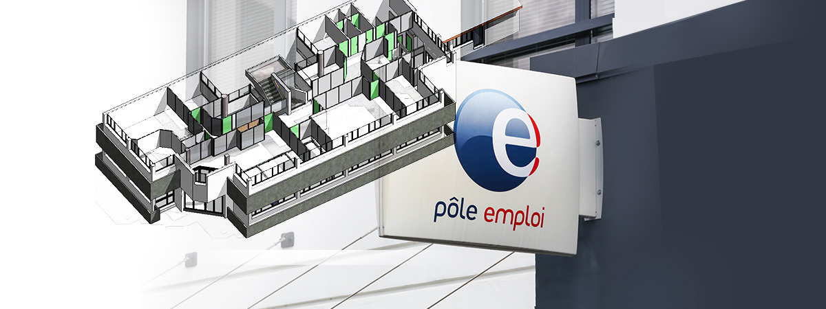 Maquette Numérique 3D Agence Pôle Emploi