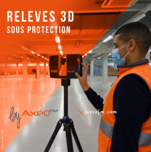 Relevé Scanner Sous Protection Opérateur Scanner avec masque