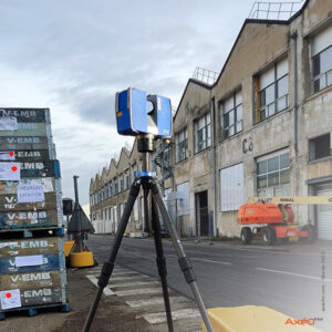 Relevé Scanner Laser 3D fixe façades site industriel