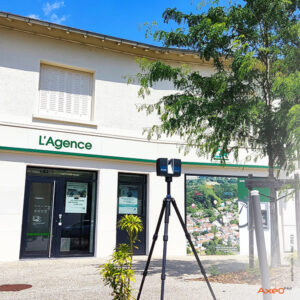 Relevé scanner laser 3D fixe agence bancaire CASRA by Axéo FM