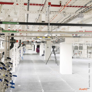 Acquisition au scanner laser 3D fixe des réseaux industriels, SOITEC by Axéo FM